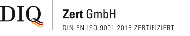 Sigel der DIQ-ZERT_9001:2015 Zertifizierung